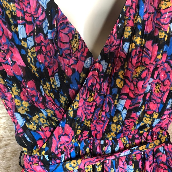 Modcloth Womens Small Purple Floral Maxi Dress - Picture 8 of 11